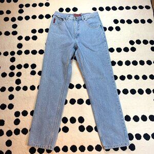 Vintage 90s Nevada Faded Light Wash Denim Straight Leg Dad Jeans